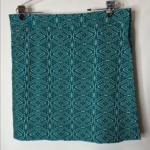 Rip Skirt Hawaii Teal Patterned Skirt